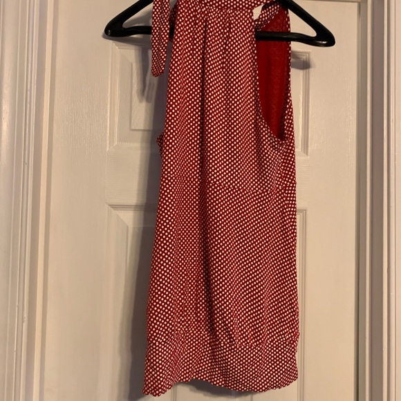 Guess Rank Top Red with White Polka Dots Sz Medium - Picture 5 of 7